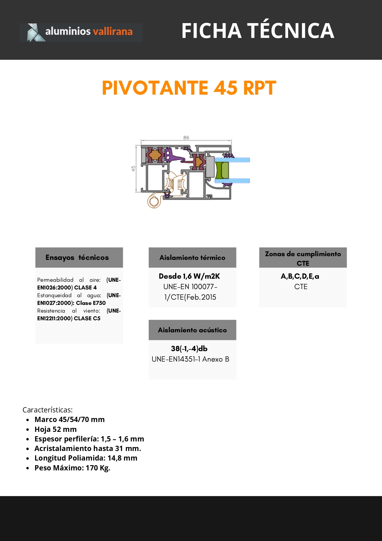 Ficha técnica IVOTANTE 45 RPT